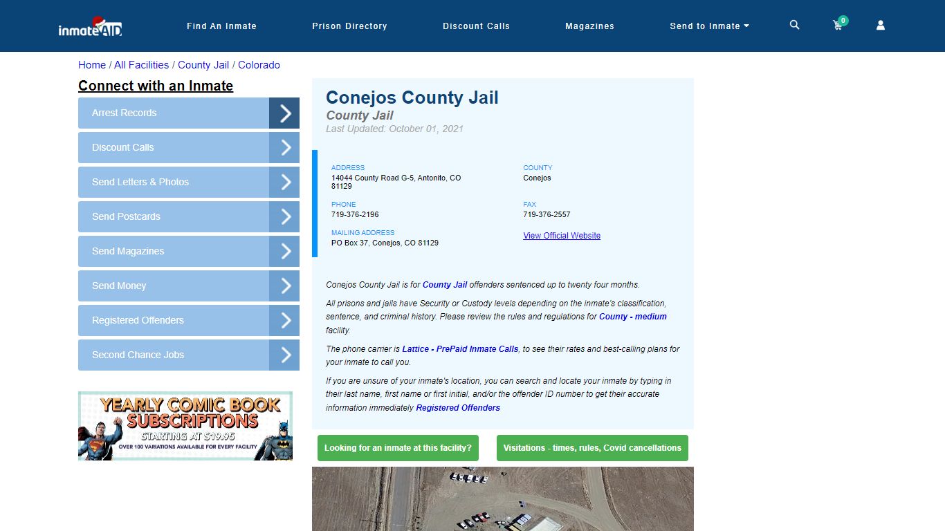 Conejos County Jail - Inmate Locator - Antonito, CO